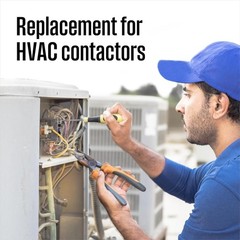 1-Pole 30 Amp 24V AC Contactor HVAC Air Conditioner Condenser Motor Relay