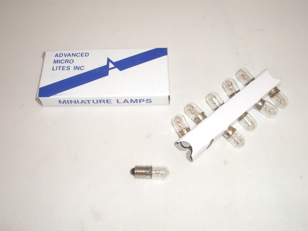 CED P-40 INDICATOR INCANDESCENT LAMP TYPE 40 6.3VDC BULB E10 SCREW BASE 10PCS
