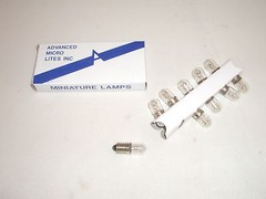 CED P-40 INDICATOR INCANDESCENT LAMP TYPE 40 6.3VDC BULB E10 SCREW BASE 10PCS