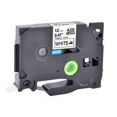 2PK Compatible Brother TZ-FA231 TZe-FA231 Black on White Fabric Label Tape 12MM