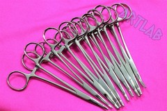 10 PC MOSQUITO HEMOSTAT FORCEPS 5″ CURVED STAINLESS STEEL SURGICAL MEDICAL