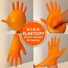 Heavy Duty Nitrile Gloves 8Mil Extra Thick Mechanic Home Garden Disposable Glove