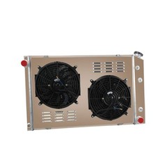 3 Row Alum Radiator+Shroud Fan 73-87 Chevy GMC C10 C20 C30 K10 5.7L 7.4L V8