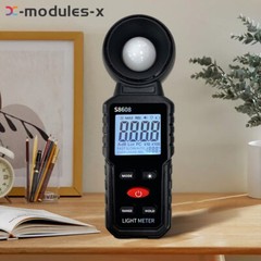 S8608 LCD Light Meter Digital Illuminance Meter Luxmeter Photometer 200000Lux