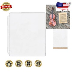 StoreSMART 25pk 9×12 Crystal Clear 6-Gauge Vinyl Sheet Protectors USA Made