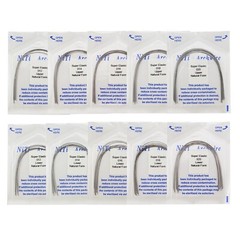 100PCS Dental Orthodontic Niti Arch Wire Natural Form Elastic Round Rectangular