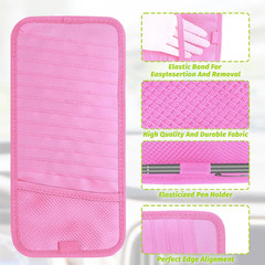 Car CD DVD Holder Large Capacity Oxford Fabric Visor Case with 12 Disc Sleeves
