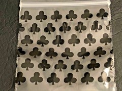 700 SMALL BAGGIES 2″ x 2″ 2020 MINI RESEALABLE POLY DESIGNER BAGS BLACK SPADES