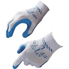 SHOWA BSM30008 Atlas Fit 300 Gloves Gray Rubber Cotton Polyester