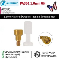 ZimVie LOCATOR Abutment for Tapered Screw Vent Implants 3.5mm/4.5mm Cuff Height