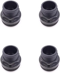 ¾, 3/4 inch Bulkhead Slip x Slip NPT Standard 2-Pair (4-Pack) NBR Rubber Gasket,