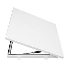 Roof Hatch, Roof Security Door, Roof Access Hatch 19.7in L X 19.7in White