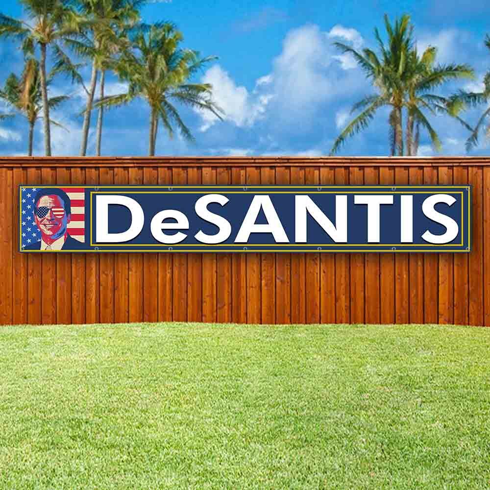 DESANTIS 2024 XXL Banner Advertising Vinyl Flag Sign Many Sizes LARGE SIZES VOTE