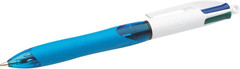 4 Colours Retractable Ballpoint Pens, Medium Point (1.0 Mm) Every-Day Writing Pe