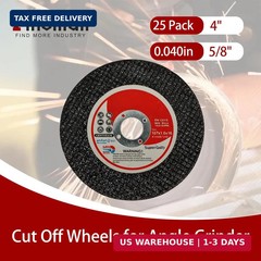 findmall 25 Pack 4″ x.040 x5/8″ Cut Off Wheel, Metal and Stainless Steel Thin Cu