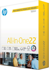 HP Papers | 8.5 X 11 Paper | All in One 22 Lb | 1 Mega Ream – 750 Sheets | 96 Br
