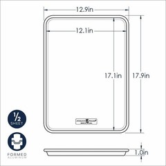 2-Pack Half Sheet Pans with Lids | USA-Made Aluminum Bakeware