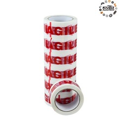 2 mil 2″x110 Yards 36 Rolls Red Fragile Heavy Duty Packing Tape Packaging Tapes