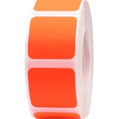 Square Stickers | 1″ Inch Wide | 500 Pack | Pick One Color