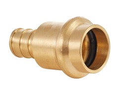 25 PCS EFIELD 1/2″Press X 1/2″ PEX Crimp Coupling Brass Fittings, Lead Free