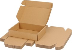 9x6x2 Inch Shipping Boxes 15 Pack Brown, Tab Lock Tuck Top Mailer Boxes for P…
