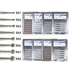 5-100 Dental Carbide Round Burs Surgical Length Latch Burs Low Speed RA 2 4 6