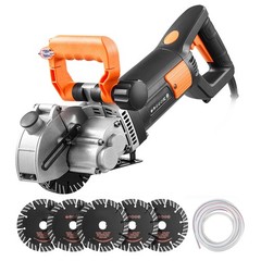 Uimoso Electric Wall Chaser 4800W Groove Cutter Machine with 6800RPM and Guide