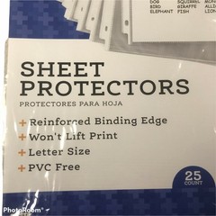 Pen And Gear 25 Sheet Protectors New