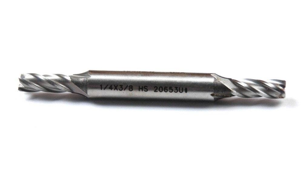 1/4″ X 3/8″ X 5/8″ X 3-7/16″ HSS 4 FLUTE DOUBLE END MILL (J-1-9-6-1)