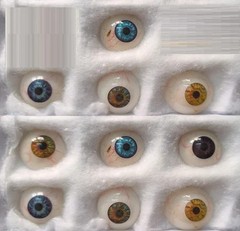 50 Pcs Vintage Human Prosthetic Eyes Antique Glass Artificial Mix Eyes OPTOMETRY