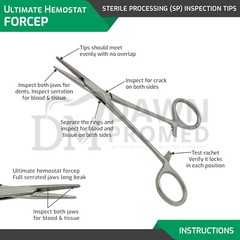 10 Pcs Mosquito Hemostat Locking Forceps 5″ Curved & Straight Surgical German GR