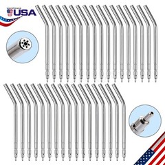 50 Pcs Dental Metal Spray Nozzles Tips For 3 Way Air Water Triple Syringe USA