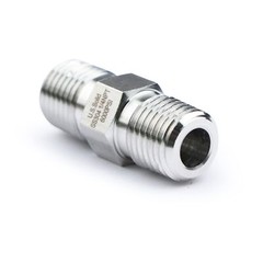 U.S. Solid 304 Stainless Steel Fitting Hex Nipple, NPT 1/4″ Male x 1/4″ Male
