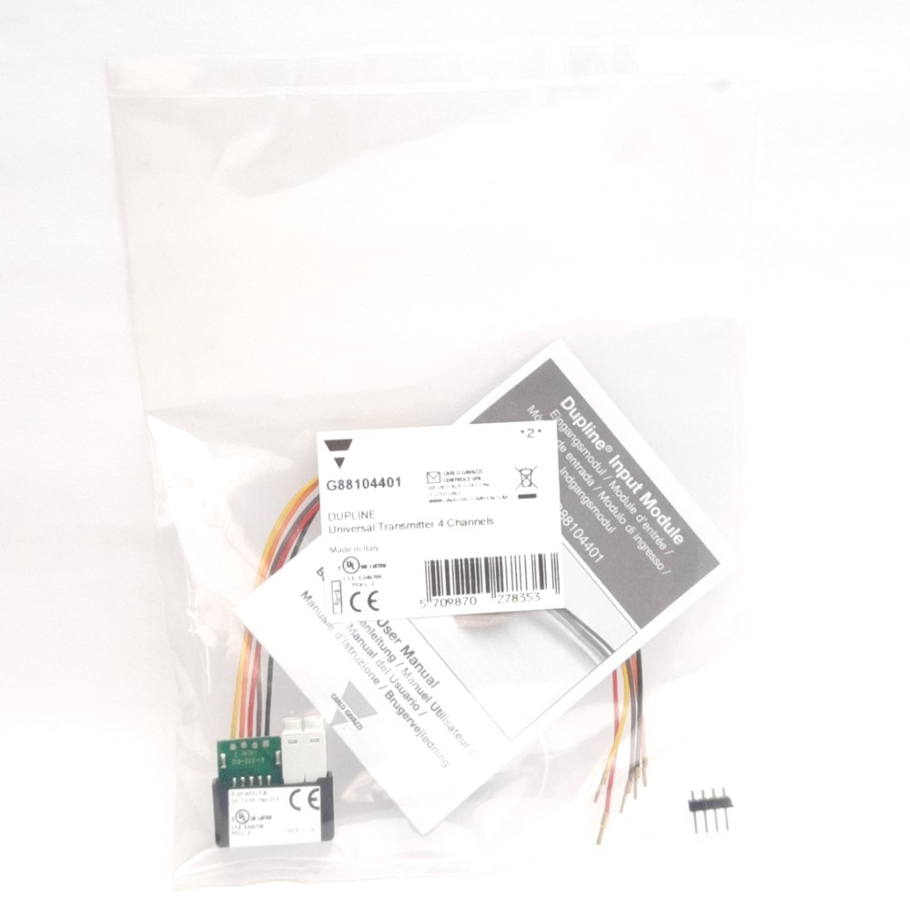 Carlo Gavazzi G88104401 Dupline Universal Transmitter Input Module 2mA Max, 4-Ch