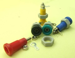 10 PCS 5 colors 3mm Banana jack socket for Binding Post Probes Instrument
