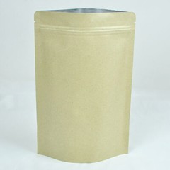 100 5.5MIL Kraft Paper Mylar Food Storage Zipper Seal Bags Outer Size 3.5×5.5″