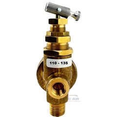Air Compressor Pilot Unloader Valve W/ Muffler Vent Rolair 131B 110-135 PSI
