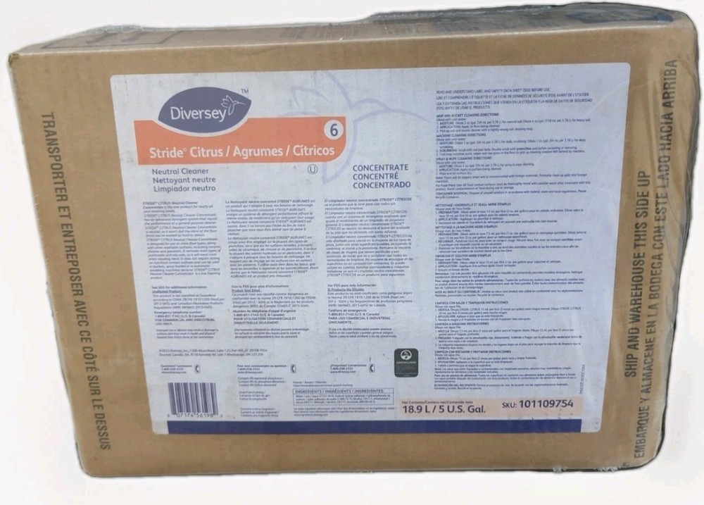 Diversey Stride Citrus Neutral Cleaner 5 Gallon
