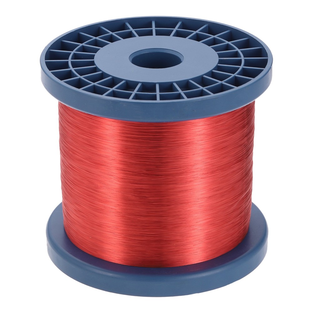 38 AWG Magnet Wire, 38 Gauge 48 oz Enameled Copper Wire, 155C(311F) Red