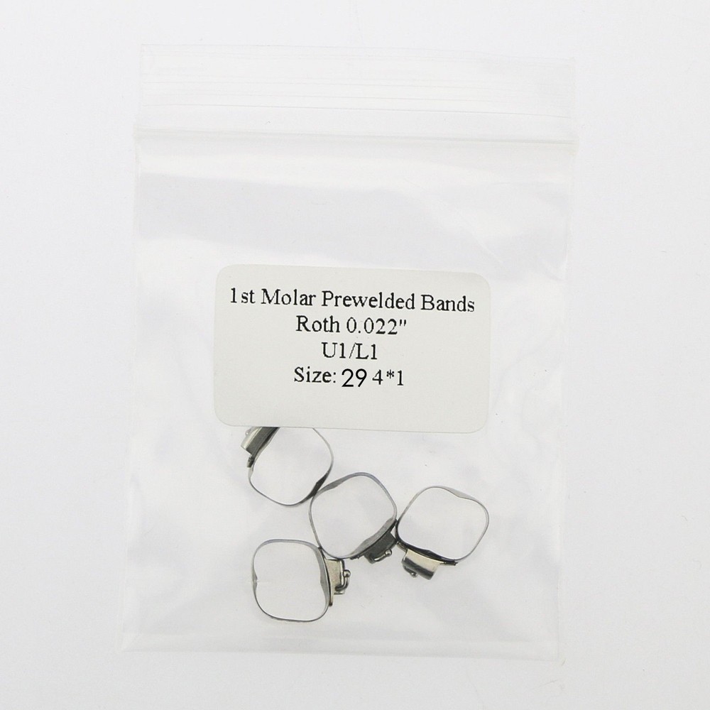 4Pcs/Pack Dental Molar Buccal Tube Prewelded Bands MBT/Roth U1/L1 U2/L1 U3/L2
