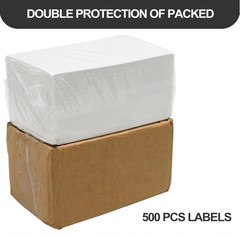 L LIKED 3″ x 5″ Direct Thermal Labels, 500 Fanfold Thermal Printer Shipping Labe