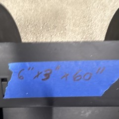 Black Cable track 6 in x 3 in x 60 flexible