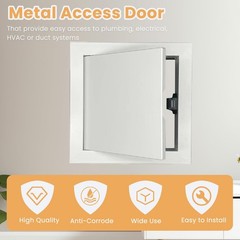 White Aluminum Alloy Access Door Panel 10×10 Inch Drywall Wall Ceiling