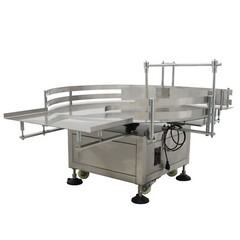 Bottles Accumulation Table39.3″ Dia. Bottle Turn Rotary Sorter w/Wheel 30.7″ H
