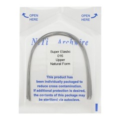 100PCS Dental Orthodontic Niti Arch Wire Natural Form Elastic Round Rectangular
