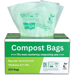 Compost Bags, Compostable Trash Bags 2.6 Gallon Compostable Bags, Small Compo…