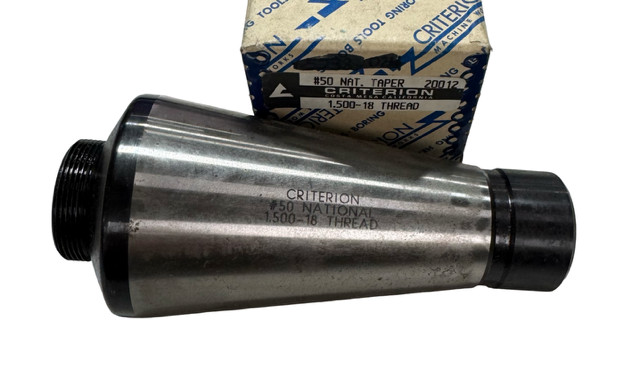 Criterion NMTB50 Arbor 1-1/2″-18 Thread Mount USA Made