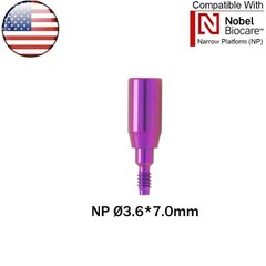 US Dental Nobel Healing Abutment Cap RP NP Compatible Nobel Active ∅3.6/5.0/6.0