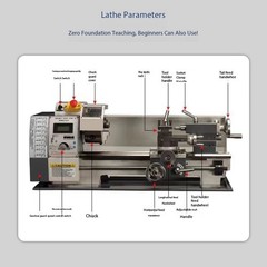 WM210V Lathe High-Precision Imported Compact Lathe Multi-Functional Lathe