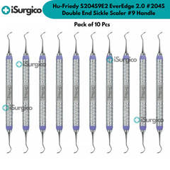 Hu-Friedy S204S9E2 EverEdge 2.0 #204S Double End Sickle Scaler #9 Handle